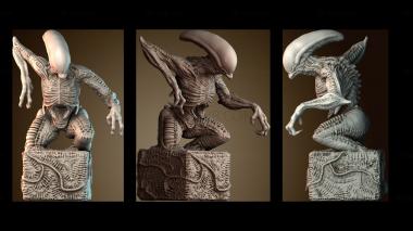 3D model Alien statuette (STL)