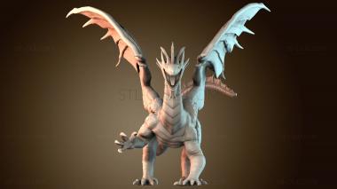 3D model Adult silver dragon (STL)
