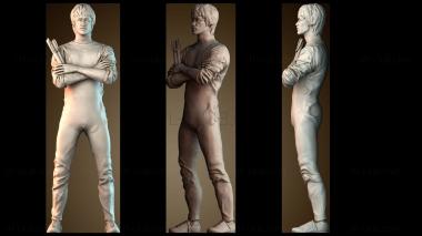 3D модель Брюс Ли (STL)