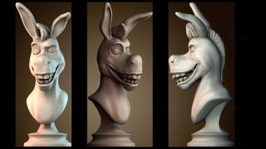 3D мадэль Осел из Шрека (STL)