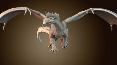 3D мадэль Легендарный дракон (STL)