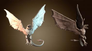 3D мадэль Дракон летит (STL)