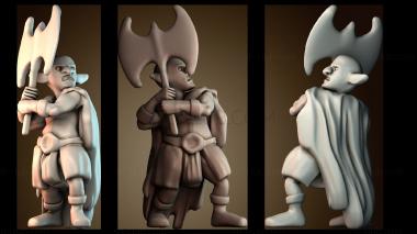 3D мадэль Топор глубинного гнома варвара (STL)