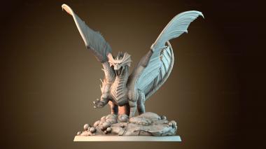 3D model Dragons incubate eggs (STL)