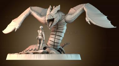 3D мадэль Воин убивает монстра (STL)