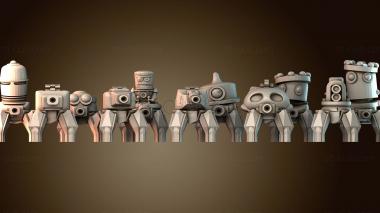 3D model Small robot toy set (STL)