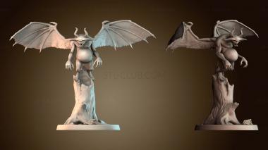 3D model The devil sat on the tree trunk (STL)