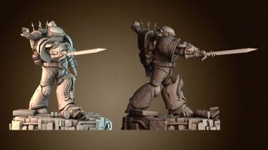 3D мадэль Воин в доспехах робота (STL)