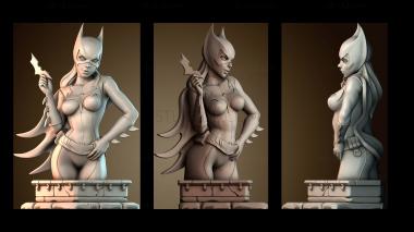 3D мадэль Бэтгёрл (STL)