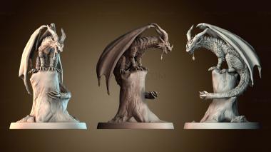 3D model Dragon pedestal (STL)