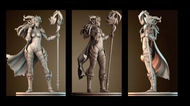 3D model Dragon goddess (STL)