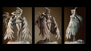 3D модель Ангел Тьмы (STL)