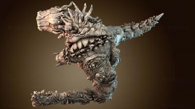 3D model Crocodile Warrior (STL)