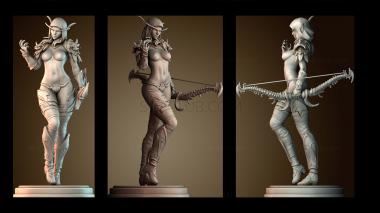 3D model The Elf Archer (STL)