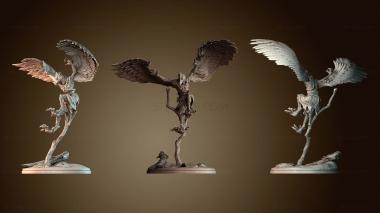 3D model Harpies flap their wings (STL)
