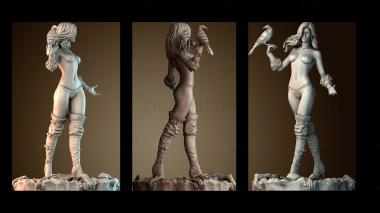 3D модель Йеннифэр и Ворон (STL)