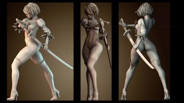 3D model Masked Swordsman (STL)