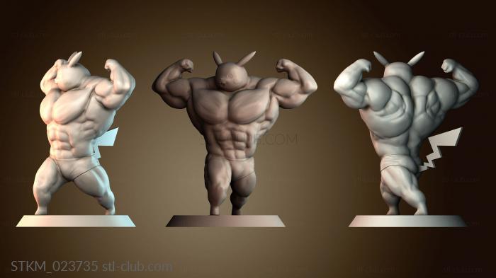 Статуэтки герои, монстры и демоны Ultra swole Pikachu