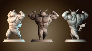 3D model Ultra swole Pikachu (STL)