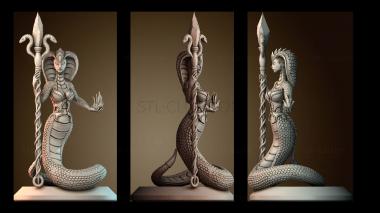 3D model Snake Queen (STL)