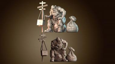 3D model Santa on his way - Copy (STL)