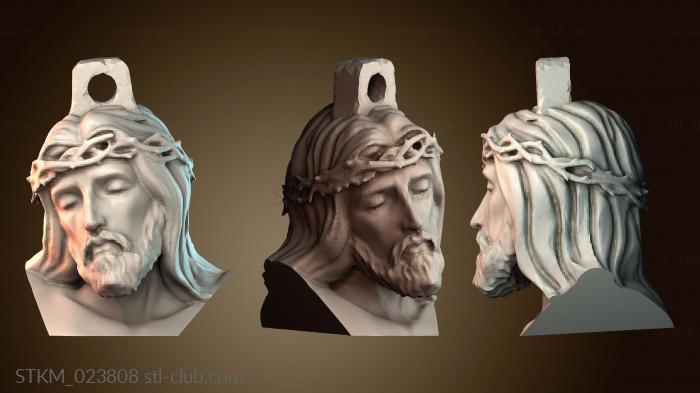 Статуэтки герои, монстры и демоны Crowned Jesus Pendant