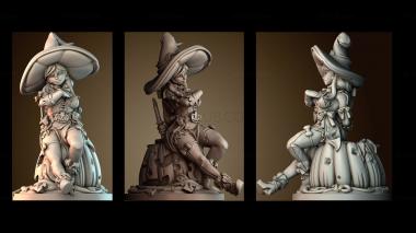 3D model Pumpkin Witch Mävka (STL)
