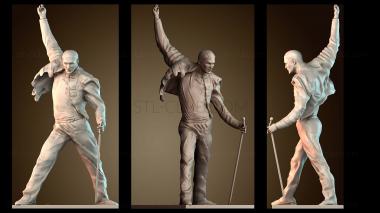 3D модель Фредди Меркьюри в Монтрё, Швейцария (STL)