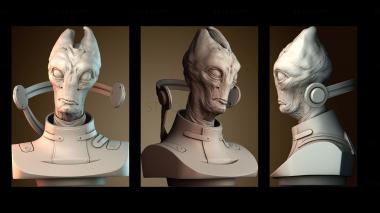 3D model Mordin Solus (STL)