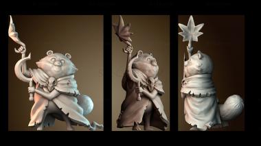 3D model Terrabella, Tanukin Druid (STL)