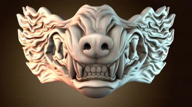 3D мадэль Скульптура «Маска клоуна» (STL)