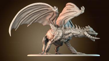3D model Adult Black Dragon (STL)