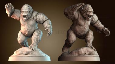 3D model Frostgrave White Gorilla (STL)