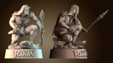 3D model Rahan prehistoric warrior (STL)