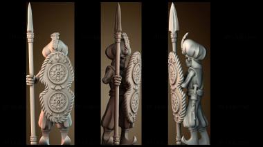 3D model Arabian skeleton warrior (STL)