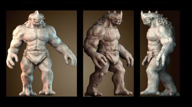 3D model Cave Troll (STL)
