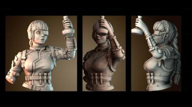 3D model Dr Kaitlin Goodhope - Space Scientist (STL)