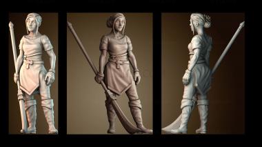 3D model Lily - Human Barbarian (STL)