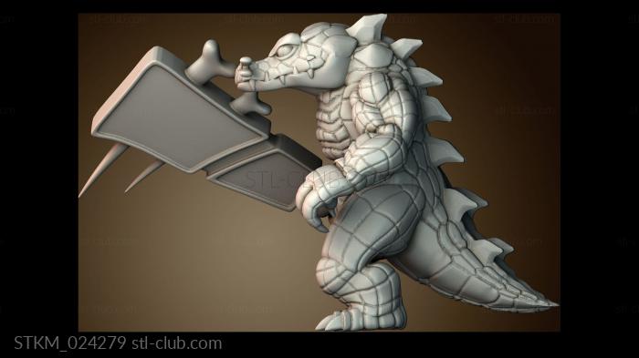 Статуэтки герои, монстры и демоны Crocodileman monster