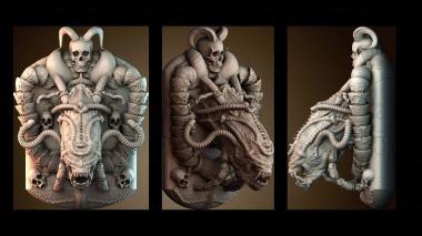 3D model Alien Wall Plaque (STL)