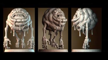 3D model Ectomorph Monster Figure - Bloated Specter (STL)