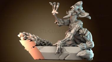 3D мадэль Вендиго на надгробии (STL)