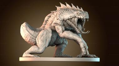 3D model Reptile monster (STL)