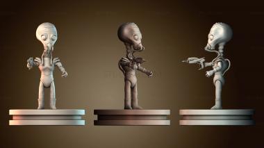 3D model Retro Alien 1950s (STL)