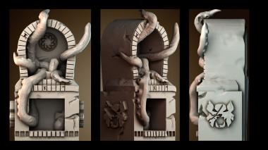 3D model Monster fireplace (STL)
