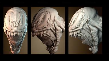 3D model Spiderman soporte auriculares (STL)