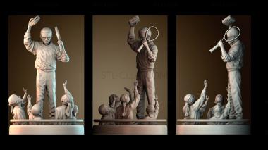 3D model Arthur Ashe monument (STL)