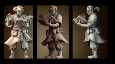 3D model Elf Warlock (STL)