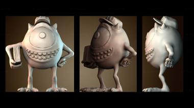 3D model Mike Wazowski (STL)