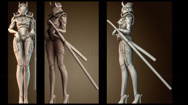 3D model Cyborg Ninja (STL)